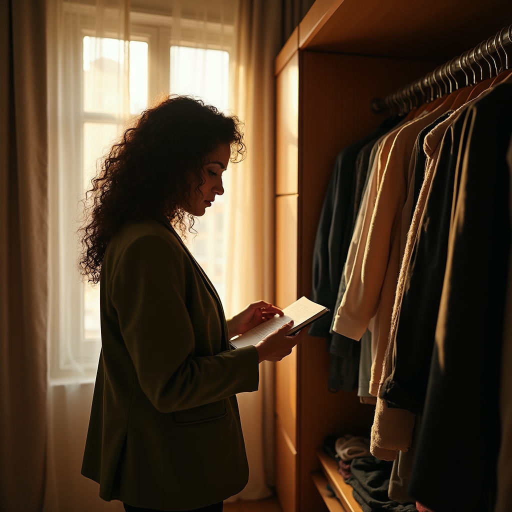 Consulente che prende appunti durante l'analisi degli ambienti domestici